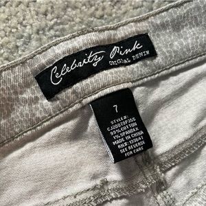 Like New! Celebrity Pink animal print jeans